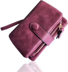 img 3 attached to 💼 Women's Bifold Leather Wristlet Blocking Wallet - Premium Handbag Accessory