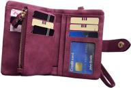 💼 women's bifold leather wristlet blocking wallet - premium handbag accessory logo