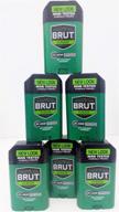 🧔 brut mens 24 hour anti-perspirant/deodorant solid 2 oz original scent - pack of 6 logo