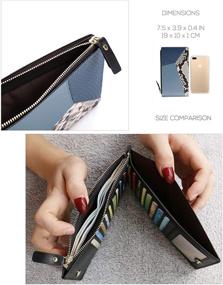 img 2 attached to Wallet Credit Organizer Holder Zipper