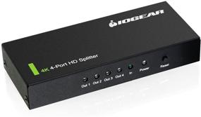 img 2 attached to 🔌 IOGEAR GHSP8424 4-Port HDMI Splitter - 4K Ultra HD, Black