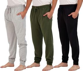 img 4 attached to Ultimate Men's Loose Fit Sweatpants Set: A Must-Have Wardrobe Essential for Comfort and Style