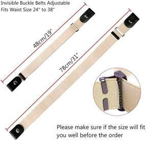 img 3 attached to No Buckle Belt: Convenient and Stylish Accessory for Women's Jeans Pants