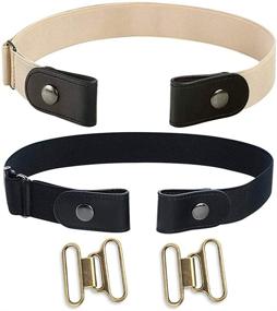 img 4 attached to No Buckle Belt: Convenient and Stylish Accessory for Women's Jeans Pants