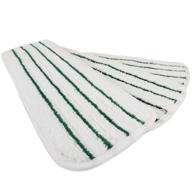 🧹 zwipes professional premium microfiber finishing mop pads - reusable floor mop pad, 18 inch, 3-pack, white/green striped: high-quality cleaning solution logo