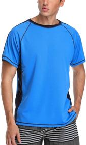 img 1 attached to Vegatos Short Sleeve Shirt Swimwear