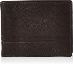 img 4 attached to Кошелек Fossil Men's Flip Bifold - стильные мужские аксессуары для повседневного использования.