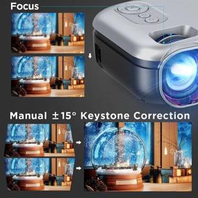 img 1 attached to Mooka Full HD 📽️ WiFi Projector with 1080P Support
