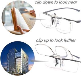 img 3 attached to 👓 LUFF Blue Light Blocking Reading Glasses Clip Magnifier Portable Clips