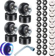 spark up your skating experience: 8 piece led light-up roller skate wheels with roller bearings - 32 x 58mm логотип