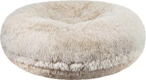 img 3 attached to Bessie and Barnie Signature Blondie Luxury Shag Extra Plush Faux Fur Bagel Pet/Dog Bed - Ultimate Comfort for Your Furry Friend (Multiple Sizes)