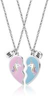 birthday necklace unicorn jewelry friends logo