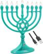 traditional led electric hanukkah menorah logo