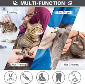 img 2 attached to 🐱 Multi-Functional Cat Shower Net Bag: Grooming, Bathing, and Restraint Solution for Stress-Free Cat Care