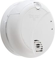 white hardwired smoke detector brk 7010b with photoelectric sensor and battery backup by first alert logo