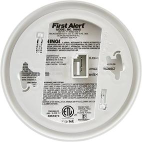 img 3 attached to White Hardwired Smoke Detector BRK 7010B with Photoelectric Sensor and Battery Backup by First Alert