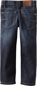 img 1 attached to 👖 Lee Boys' Slim Fit Dungarees Straight Leg Jeans