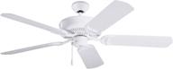 kathy ireland home sea breeze 52 inch outdoor ceiling fan: wet rated with 5 weather resistant blades and semi flush mount логотип