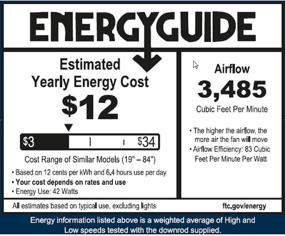 img 1 attached to Kathy Ireland HOME Sea Breeze 52 Inch Outdoor Ceiling Fan: Wet Rated with 5 Weather Resistant Blades and Semi Flush Mount