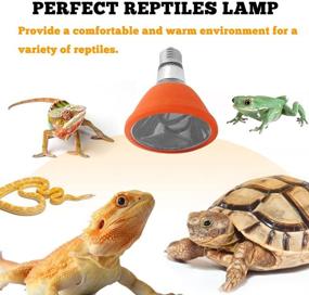 img 3 attached to TEKIZOO 100W Deep Heat Lamp: Ideal Infrared Heater Light for Reptile and Amphibian Pets