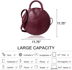 img 1 attached to 👜 Women’s Crossbody Tote with Detachable Handbag & Wallet Combo