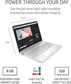 img 1 attached to 💻 Newest HP 15.6 FHD IPS Flagship Laptop, 11th Gen Intel Core i5-1135G7 (Up to 4.2GHz, Beats i7-1060G7), 16GB RAM, 512GB PCIe SSD, Iris Xe Graphics, Fingerprint, WiFi, Windows 10 S, with GM Accessories