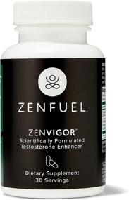 img 4 attached to 💪 Zenfuel Zenvigor: Естественный усилитель силы тестостерона для повышения эффективности тренировок и достижения пика формы - Фенугрек: энергия и наращивание мышц для мужчин, растительный веганский добавка (30 штук)