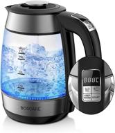 boscare electric kettle: stainless steel 1.7l pour over coffee and tea pot - auto shut off & boil-dry protection logo