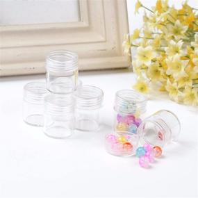 img 3 attached to 📦 TDOTM Clear Plastic Bead Storage: 30 Storage Jars with Lid for Jewelry, DIY Art, Craft, Nail - 1 Pack (013)