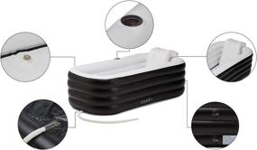 img 1 attached to Experience Ultimate Convenience with SOAKR Portable Bathtub for Adults