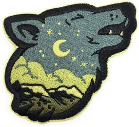 img 1 attached to OHoulihans Midnight Mountain Wolf Patch