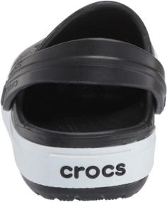 img 2 attached to 👟 CROC Детские кроссовки Crocband II: Стильные черно-белые кроссовки для маленьких детей - Размер 1 для маленьких детей M