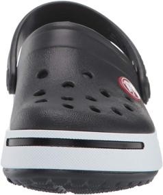 img 3 attached to 👟 CROC Детские кроссовки Crocband II: Стильные черно-белые кроссовки для маленьких детей - Размер 1 для маленьких детей M