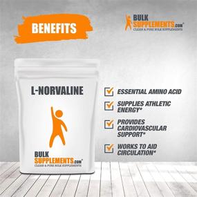 img 2 attached to 💪 L-Norvaline Powder for Men - Muscle Building Supplement - Pure Pump - Pre-Workout Pump - BulkSupplements.com (10g - 0.35oz)