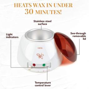 img 1 attached to 🕯️ GiGi Multi-Purpose Hair Removal Wax Warmer Kit: 14 oz Convenience for Smooth & Silky Skin