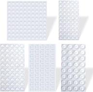 272pcs clear adhesive rubber silicone feet bumpers for cabinet door, drawer, picture frame, glass tops, cutting board – sound dampening cabinet drawer bumpers logo