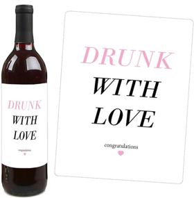 img 2 attached to 🍷 Big Dot of Happiness Omg, You're Getting Married - Engagement Party Wine Bottle Label Stickers - Set of 4 for Women