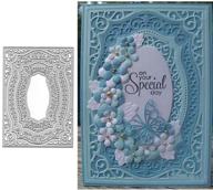 🌼 metal die cuts for diy embossing: rectangle curves frame and flower border square frames, layering label card cutting dies for scrapbooking and card making, decorative paper die cut stencils for photo projects logo