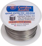 🔥 high-quality cardas soldering wire: quad eutectic silver solder with rosin flux - 1/4 lbs (113g) roll logo