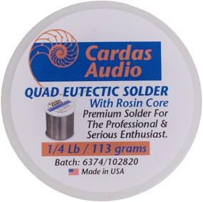 img 1 attached to 🔥 High-Quality Cardas Soldering Wire: Quad Eutectic Silver Solder with Rosin Flux - 1/4 lbs (113g) Roll