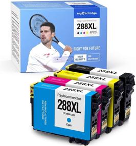 img 4 attached to 🖨️ MyCartridge Remanufactured 288XL Ink Cartridge Replacement for Epson XP-430/XP-330/XP-434/XP-440/XP-446/XP-340 Printer (4-Pack)