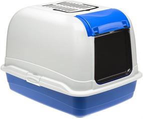 img 3 attached to 🐱 Ferplast Maxi Bella Cabrio Cat Toilette Home, Blue: Stylish and Functional Litter Box Solution