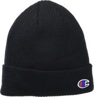 stay stylish and warm with the champion logo cuff beanie logo