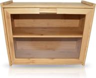 🍞 royalhouse large two layer bamboo breadbox - premium bread bin and kitchen countertop organizer, simple assembly required логотип