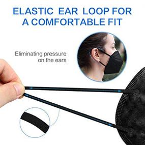 img 1 attached to 🦧 ApePal 5-Layer Disposable KN95 Face Masks with Wide Elastic Ear Loops for Enhanced Safety - Occupational Health & Safety Products