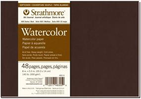 img 4 attached to 📔 Strathmore 483-5 Softcover Watercolor Art Journal, 8x5.5, White, 24 Pages