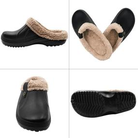 img 3 attached to 👞 Winter Slippers: Non-Slip Garden Outdoor Men's Shoes for Ultimate Comfort and Safety