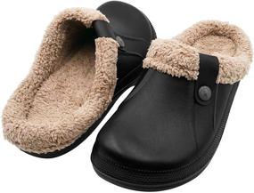 img 2 attached to 👞 Winter Slippers: Non-Slip Garden Outdoor Men's Shoes for Ultimate Comfort and Safety