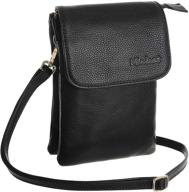 minicat leather crossbody blocking leather black logo