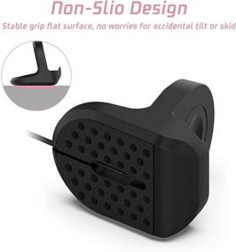 img 2 attached to 🔌 RHOTALL Charger Stand Support for Samsung Galaxy Watch 4 40mm 44mm, Watch 4 Classic 42mm 46mm, Watch 3 41mm 45mm, Active 2 40mm 44mm, Active 40mm - Non-Slip Silicone & Integrated Cable Management Slot